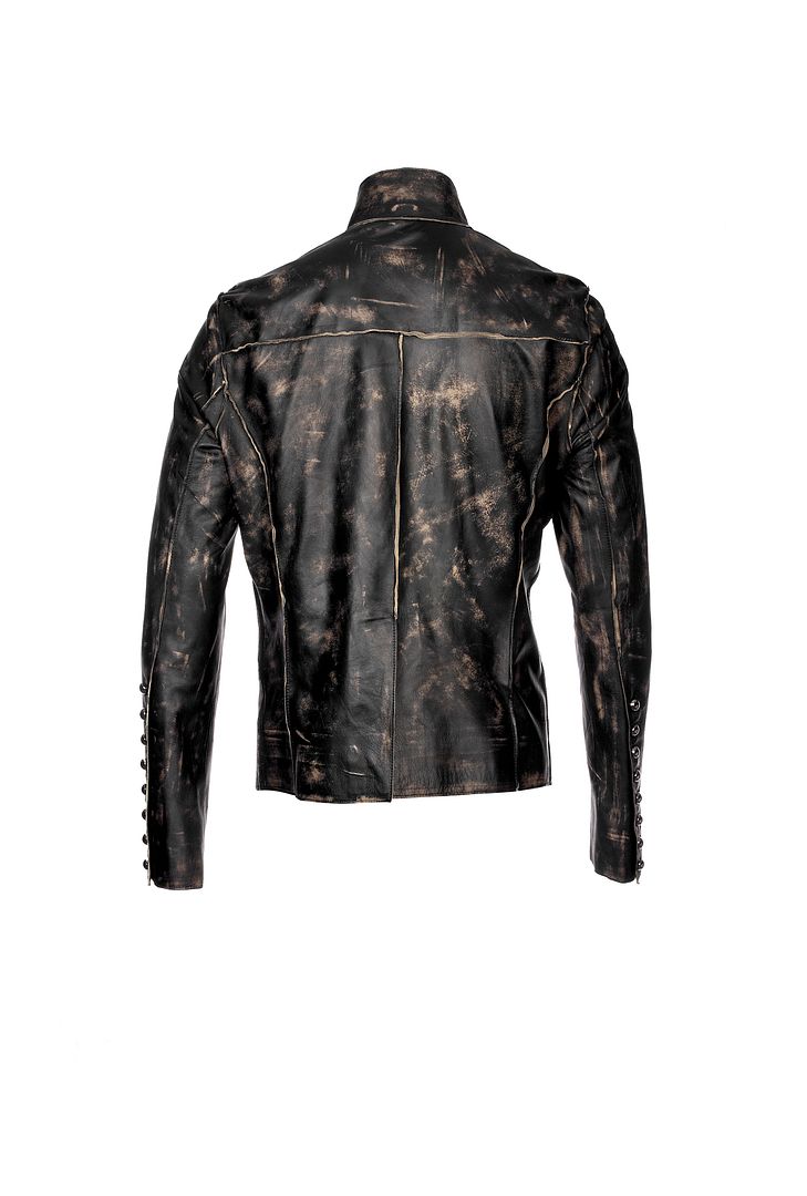 *MENS STEAMPUNK MILITARY ROCK MILITARY LEATHER JACKET* eBay