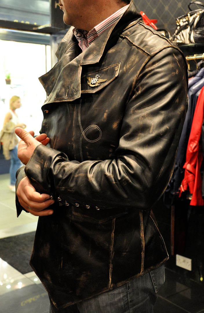 *MENS STEAMPUNK MILITARY ROCK MILITARY LEATHER JACKET* eBay