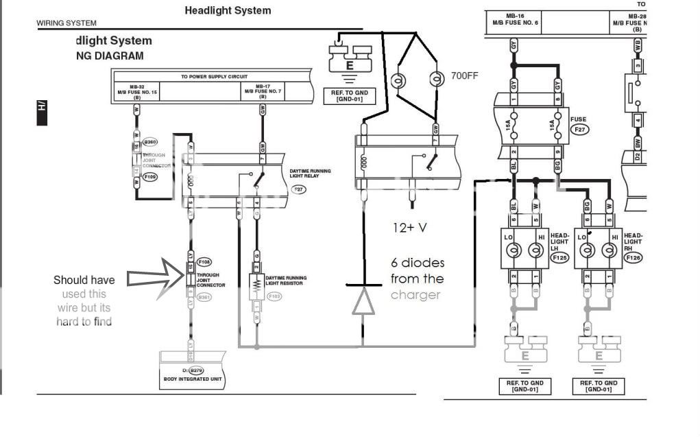 How to Wire Aux lights to high beams using and old Cellphone charger