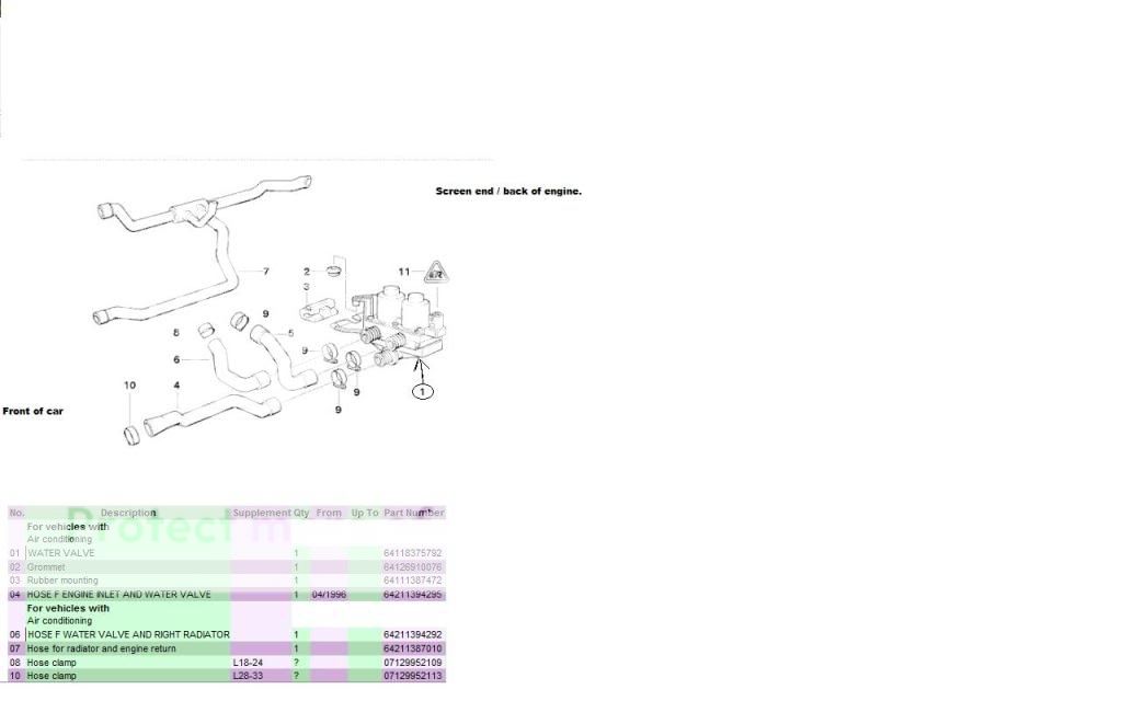 I have a 1998 BMW 318i 1.9 manual. It currently is releasing steam from