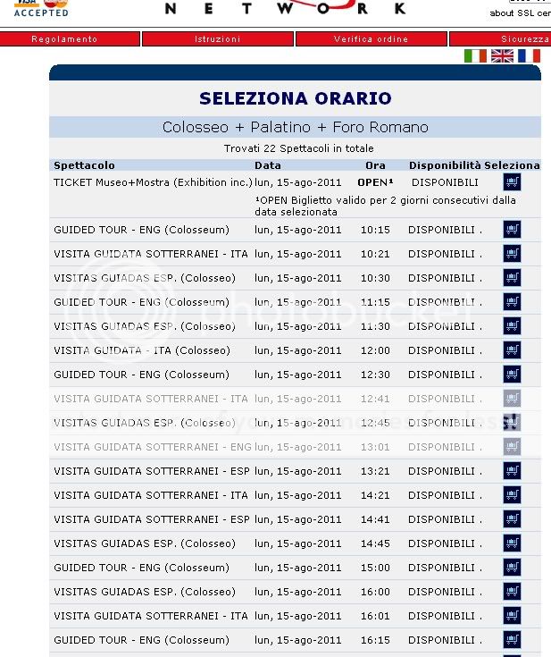 Precio entrada Coliseo- Palatino- Foros Archivo 01/2015 - Foro Italia